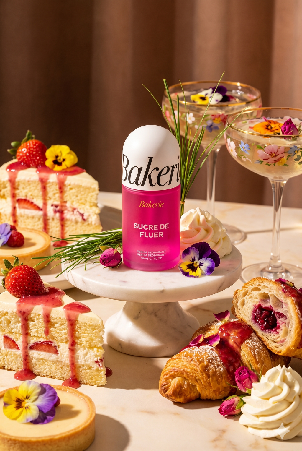 Rose Gateau Roll-On Serum Deodorant